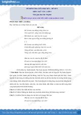 Đề thi giữa kì 2 Văn 9 - Đề số 9